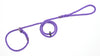 8mm Diameter Rope Slip Lead With Rubber Stop - Nickel Plated Fittings