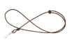 Braided Leather Lanyard adjustable at Clip end - Code 405