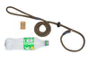 8mm Diameter Recycled Braid Slip Lead With Rubber Stop - Nickel Plated Fittings Code 503R