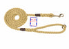 Leads with clip and ring are ideal dog leads as they can be halved in length for roadside use providing greater control of your dog or the longer length dog lead can be carried across your shoulder when your dog is off the lead. #ropedogleads #dogleads #kjkropedogleads #dogtraining #ropeleads #dogtrainingleads