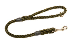 Leads with clip and ring are ideal dog leads as they can be halved in length for roadside use providing greater control of your dog or the longer length dog lead can be carried across your shoulder when your dog is off the lead. #ropedogleads #dogleads #kjkropedogleads #dogtraining #ropeleads #dogtrainingleads