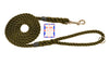 Leads with clip and ring are ideal dog leads as they can be halved in length for roadside use providing greater control of your dog or the longer length dog lead can be carried across your shoulder when your dog is off the lead. #ropedogleads #dogleads #kjkropedogleads #dogtraining #ropeleads #dogtrainingleads