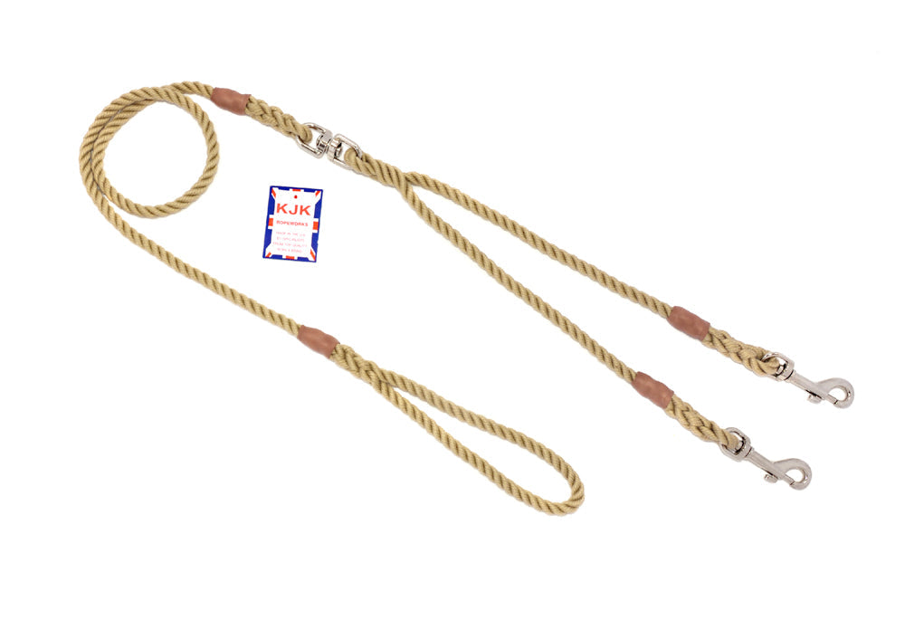 8mm Diameter x 1.5M Rope Brace Clip Lead with Swivel - Brass fittings - Code 139B