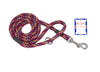 8mm Diameter Braid Lead with Clip & Ring - Nickel Plated Fittings