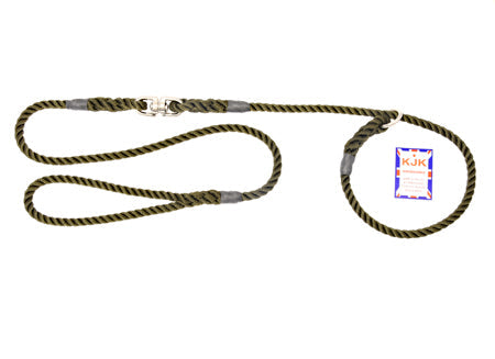8mm Diameter x 1.5M Rope Slip Lead with Swivel - Without Stop - Brass Fittings - Code 058B