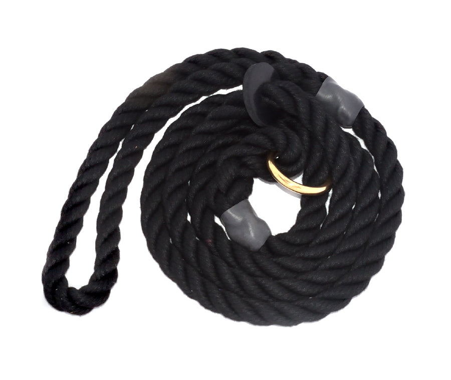 12mm Lead Line Rope KJK Ropeworks - 12mm Diameter Rope Slip Lead With Rubber Stop