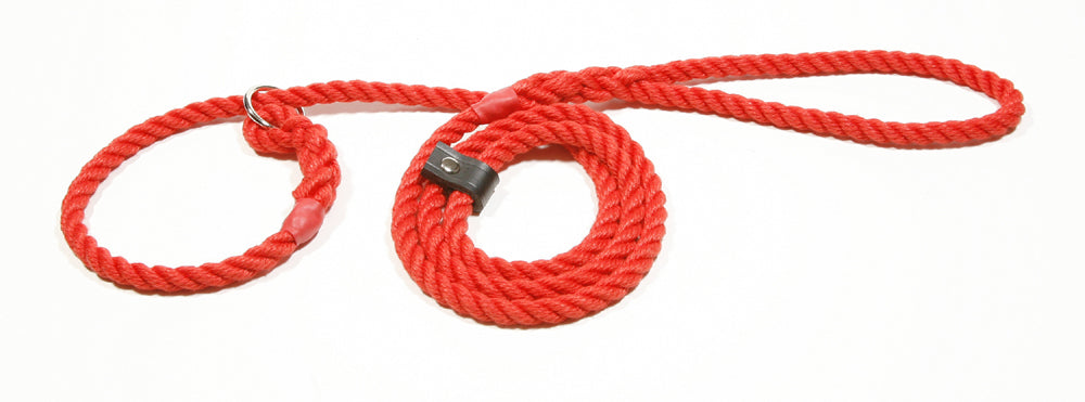 8mm dia. The most popular size of KJK rope & braid lead. Strong enough for all breeds and a nice size to handle. Perfect pocket size lead, whether it's a clip or slip. These leads are used and recommended by dog trainers and behaviourist. #ropedogleads #ropeleads #dogleads #kjkropedogleads #dogtraining #gundogtraining #policedogtraining