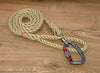 Carabiner rope dog leads for safety and security of your dog. Range of locking carabiners and sizes of lead. From 6mm braid to 12mm marine rope. Made in the UK by kjkropedogleads.co.uk #ropedogleads #carabinerdogleads #safetydogleads #lockingdogleads #ropeleads #dogtraining #workingdogs #dogwalking #braideddogleads