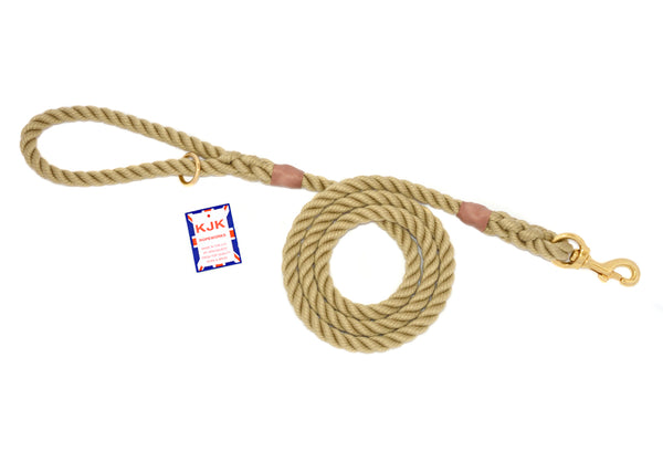 12mm Lead Line Rope KJK Ropeworks - 12mm Diameter Rope Lead with Clip & Ring