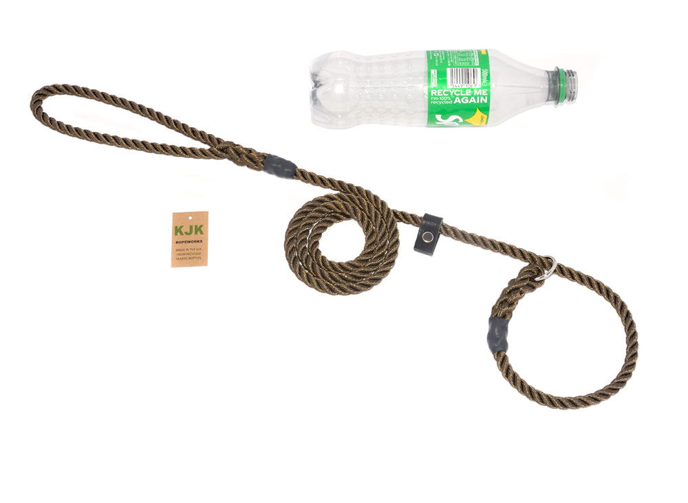 KJK Ropeworks ECO range of rope & braid dog leads made from 100% recycled plastic bottles. Contributing to a more sustainable world. Strong enough for all breeds and a nice size to handle. A perfect pocket size lead. Recommended by dog trainers and behaviourist. #ecodogleads #recycleddogleads #ropedogleads #dogleads