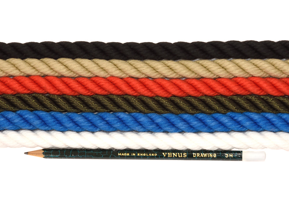 12mm Diameter x 1.2M Rope Double Stop Slip Lead - Leather Stop & Adjuster