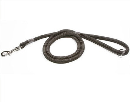 8mm Diameter Braid Lead with Clip & Ring - Nickel Plated Fittings